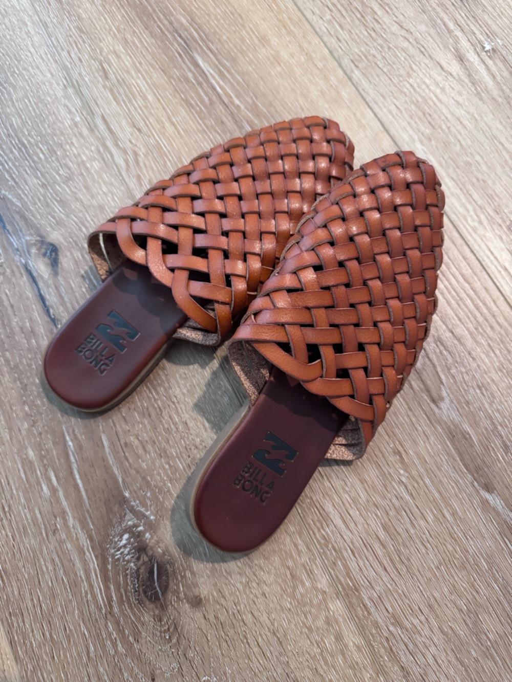 Billabong Cognac Woven Slide Mules